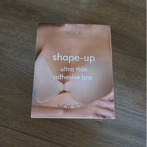 NOOD Shape Up Ultra Thin Adhesive Bra No. 5 Soft Tan Size C Matte Silicone NEW